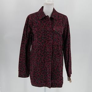 NWT Levi's Leopard Print Utility Jacket